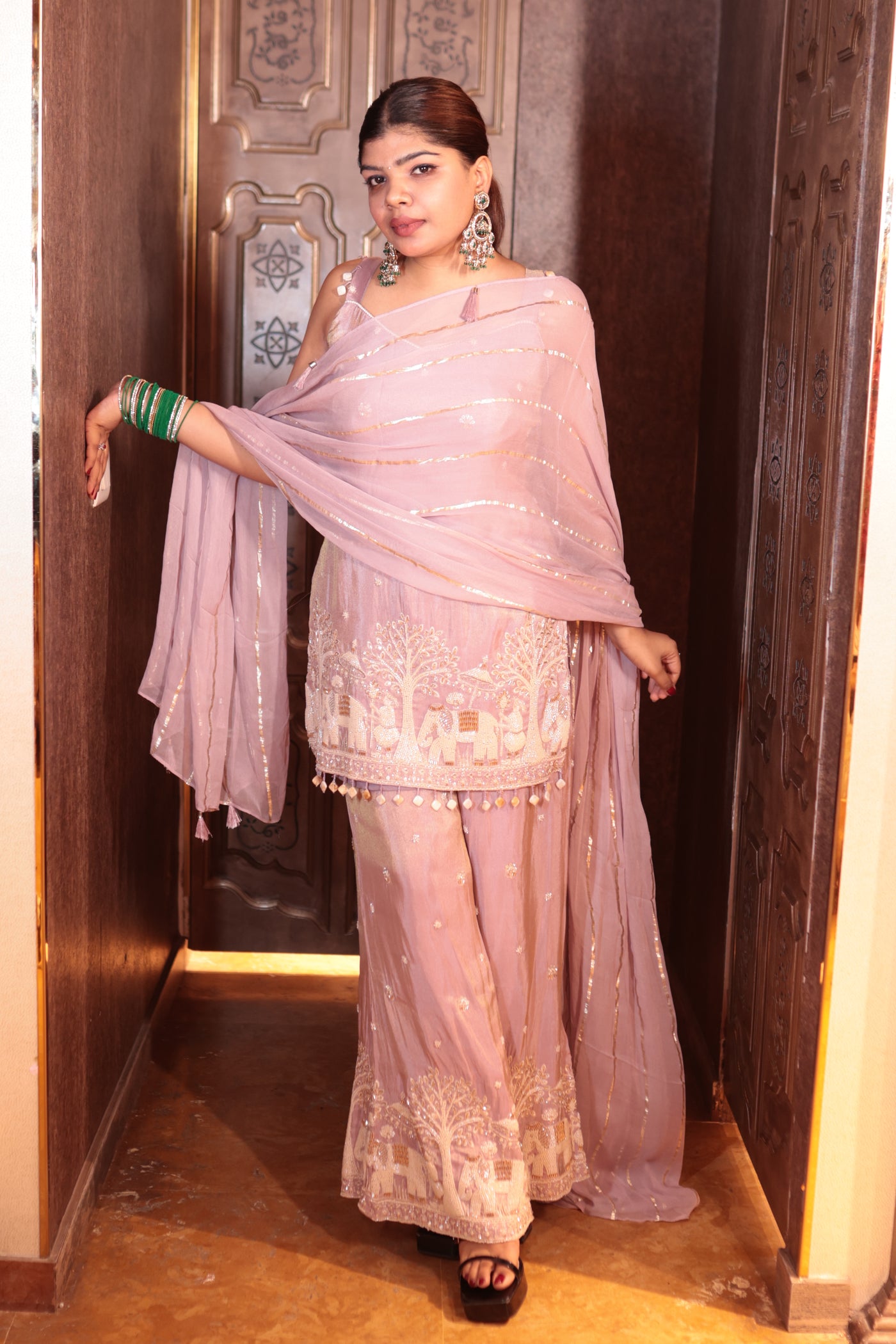 Royal Heritage Sharara Suit ( 2479 M-17)