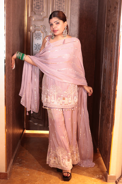 Royal Heritage Sharara Suit ( 2479 M-17)