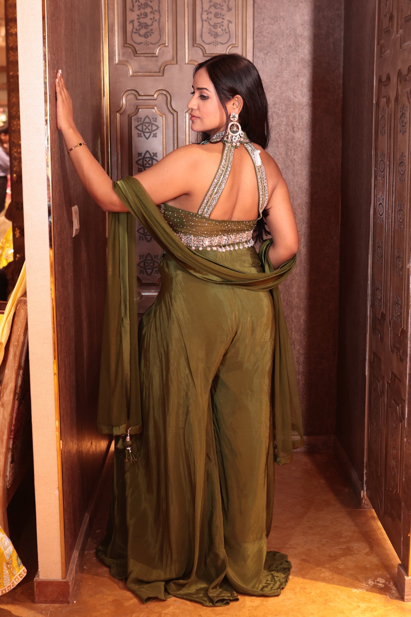 Crop Top and Palazzo Dress ( 1581 D-16)