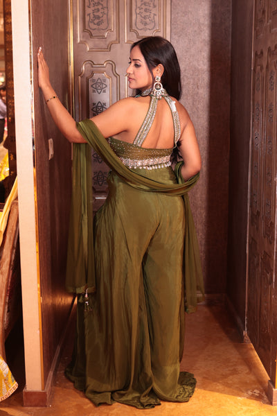 Crop Top and Palazzo Dress ( 1581 D-16)