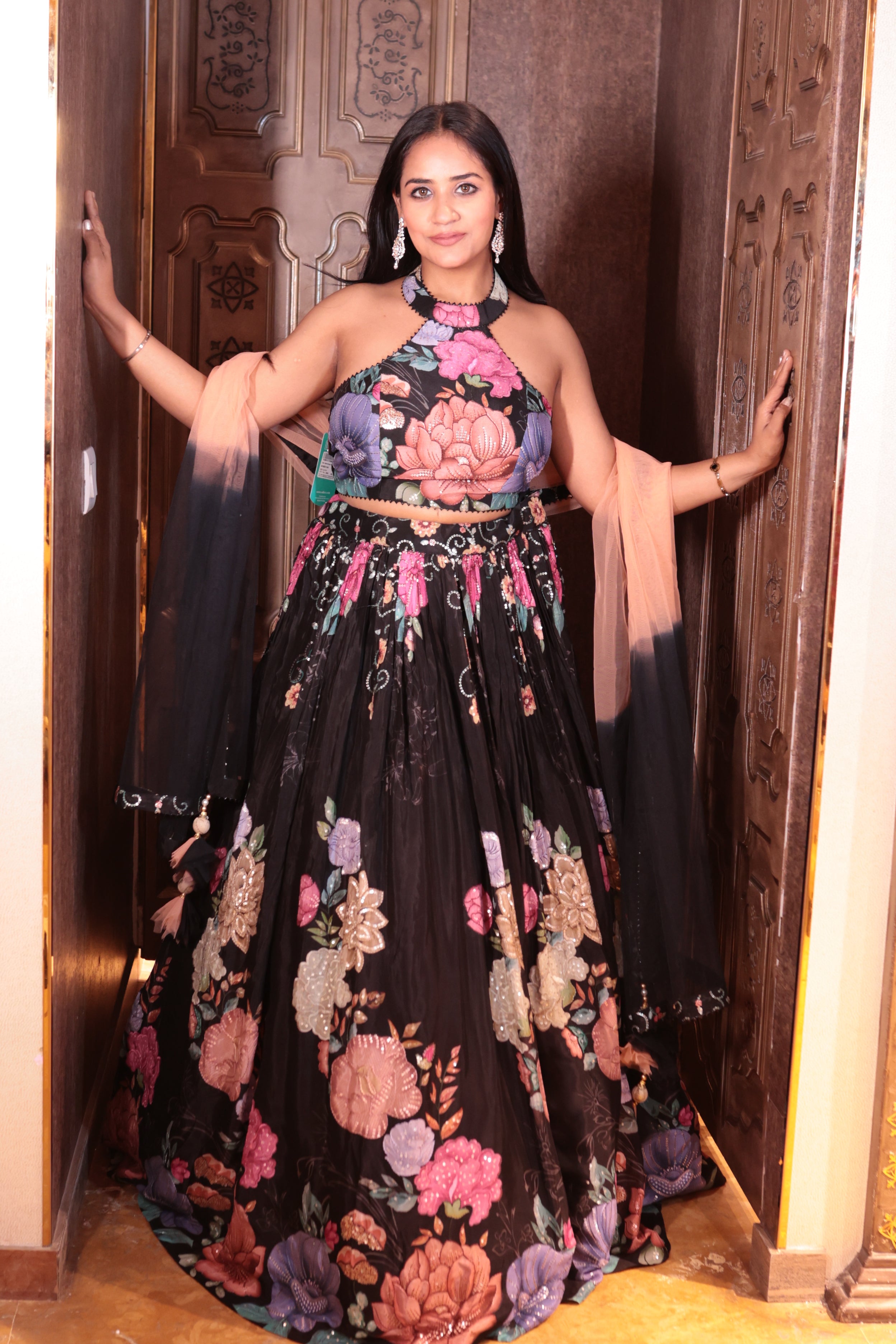 Tangerine Dream Printed Lehenga (4020 D-94)