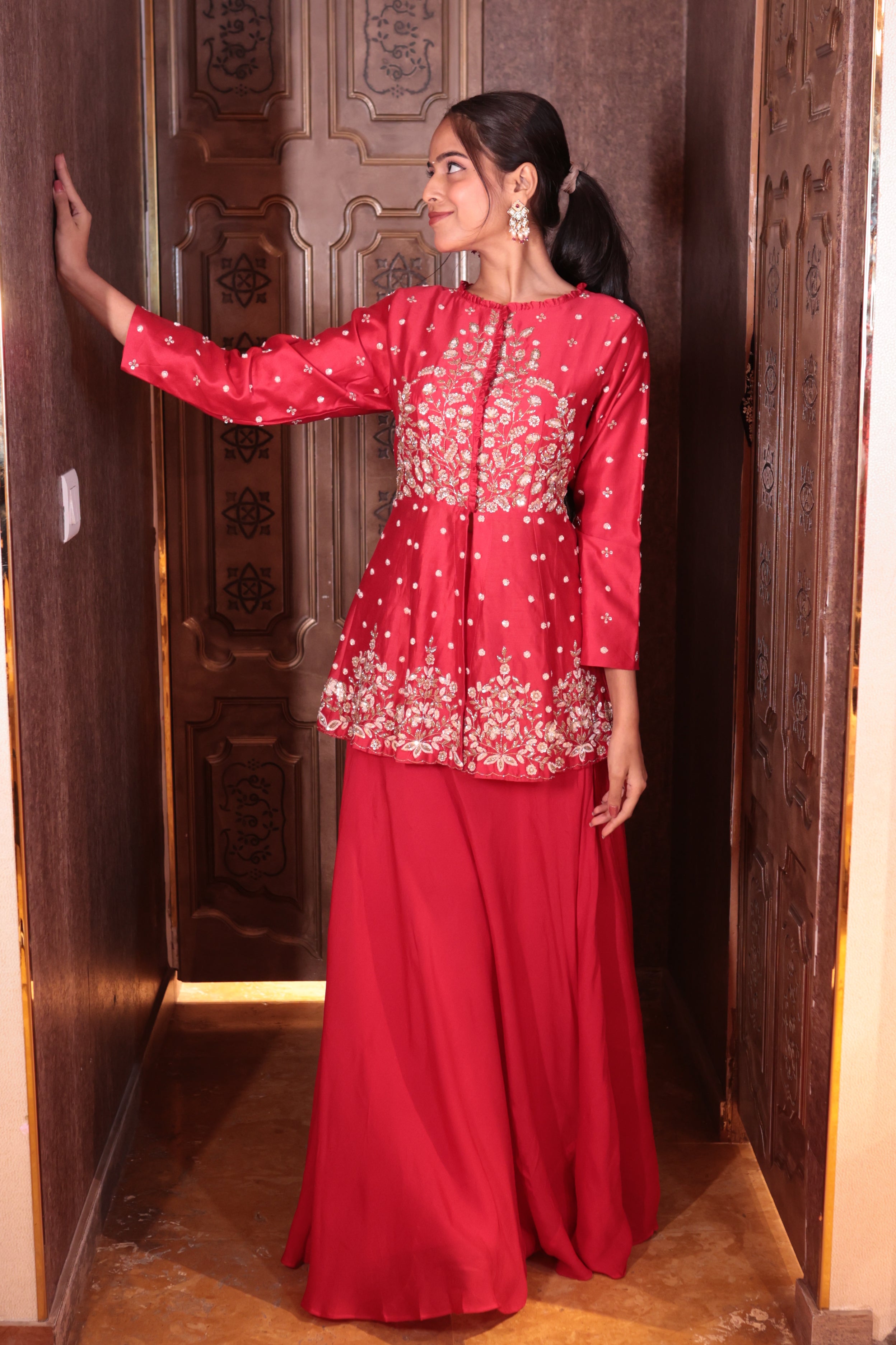 Scarlet Desire Peplum Skirt Set( SN110 B-83)