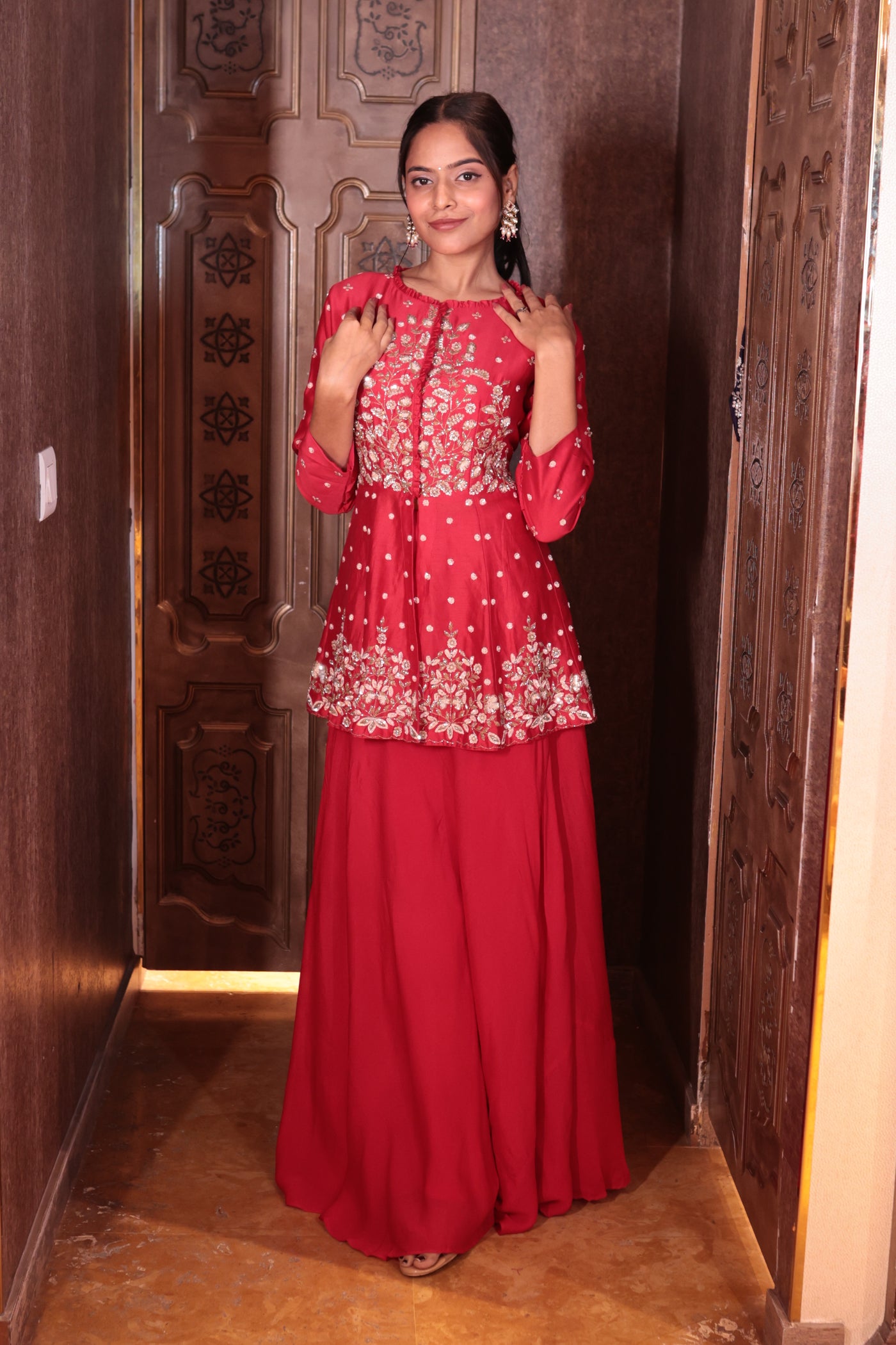Scarlet Desire Peplum Skirt Set( SN110 B-83)