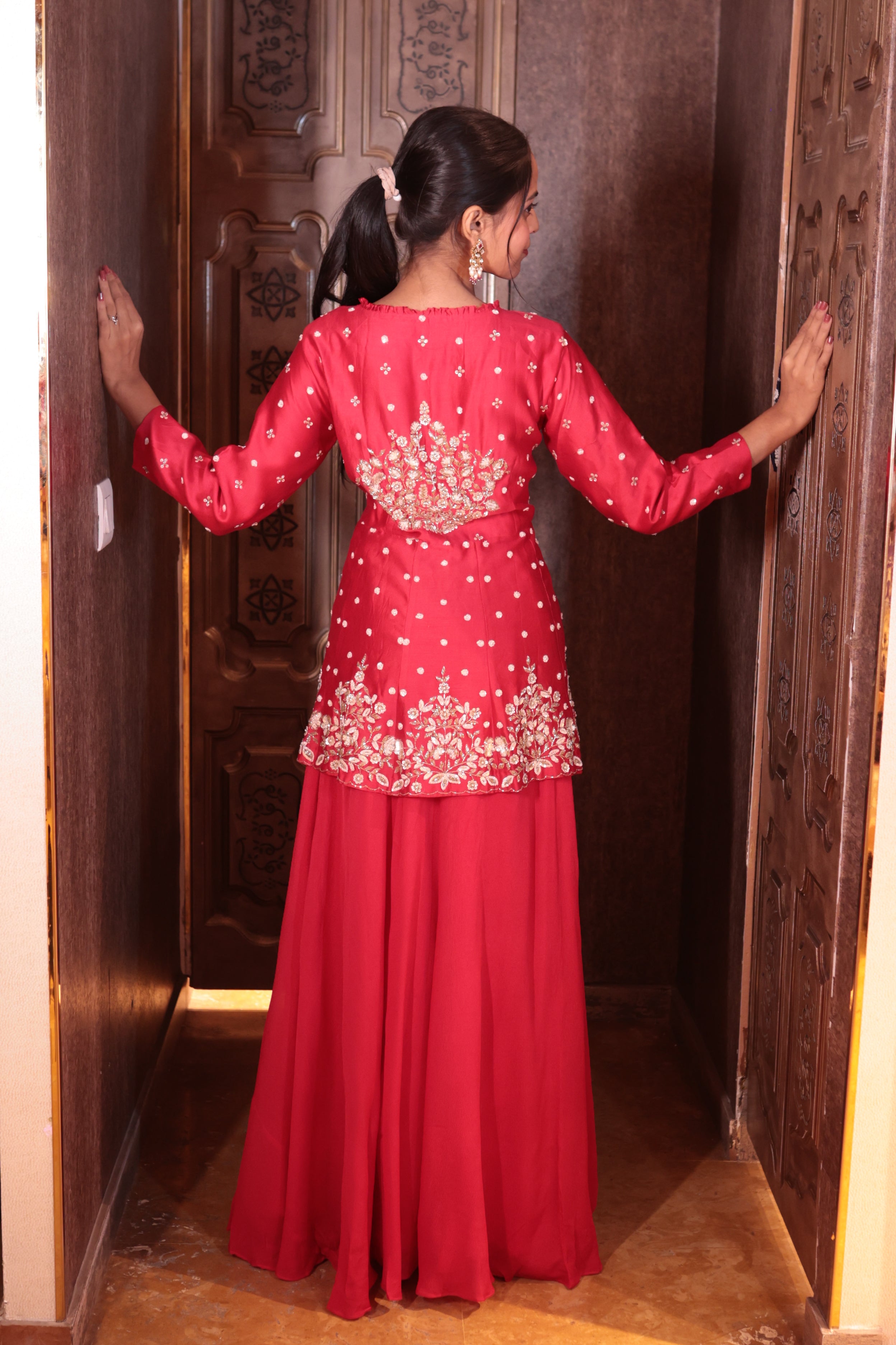 Scarlet Desire Peplum Skirt Set( SN110 B-83)