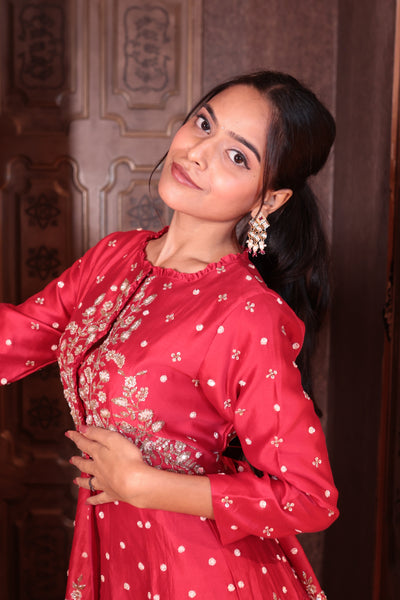 Scarlet Desire Peplum Skirt Set( SN110 B-83)