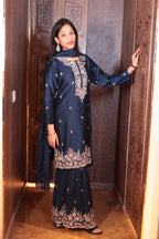 Navy Noir Sharara Suit ( SN-34 B-83)