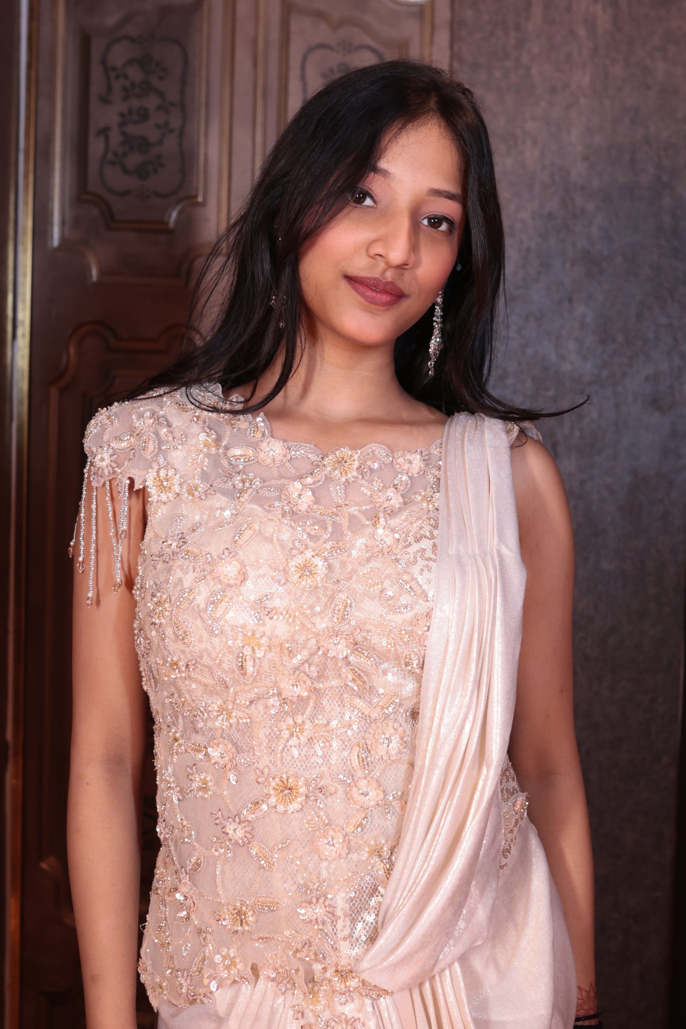 Champagne Twilight Fusion drape  ( 2577 M-87)