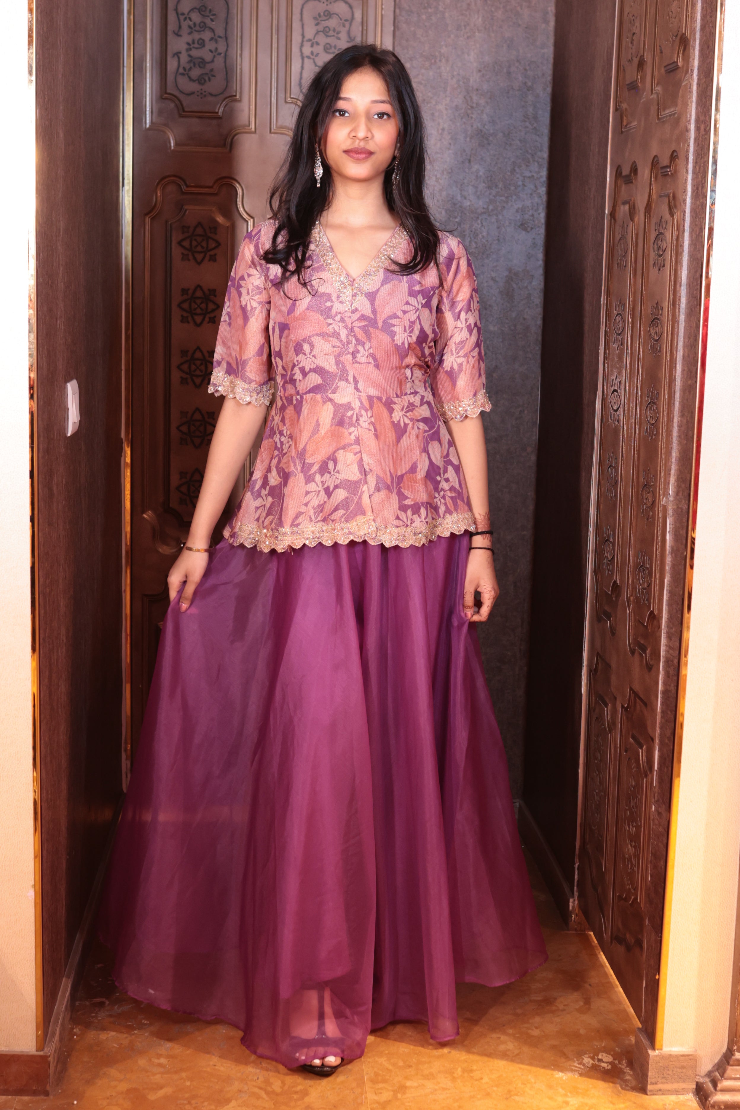 Princess Lavender Lehenga ( G-2964 M-83)