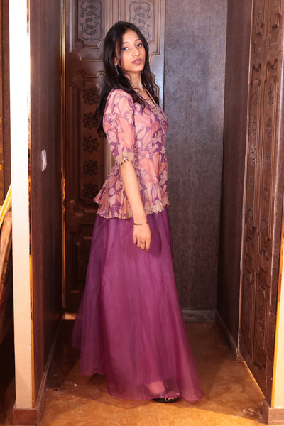 Princess Lavender Lehenga ( G-2964 M-83)