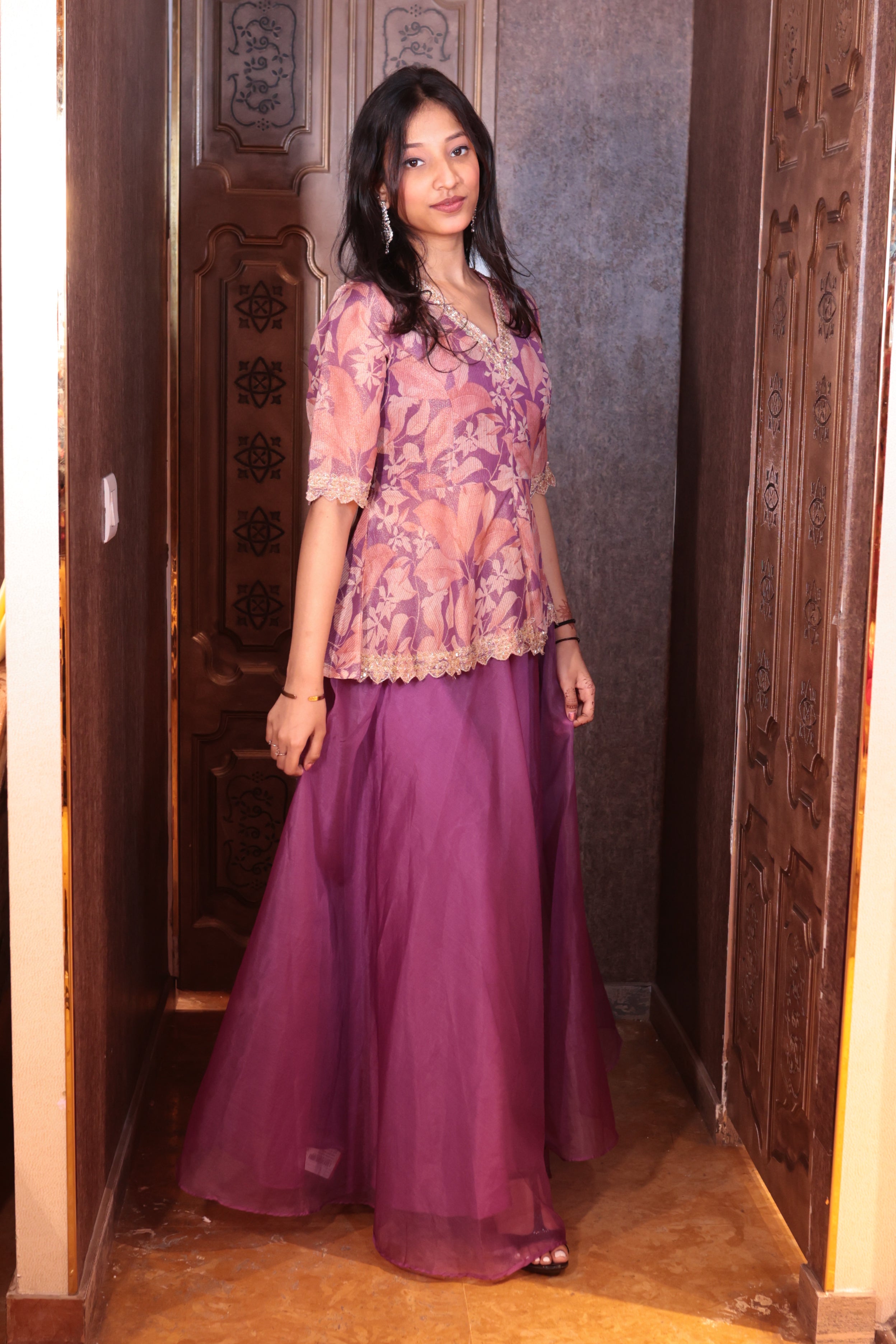 Princess Lavender Lehenga ( G-2964 M-83)