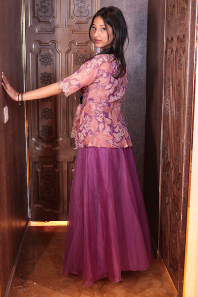 Princess Lavender Lehenga ( G-2964 M-83)