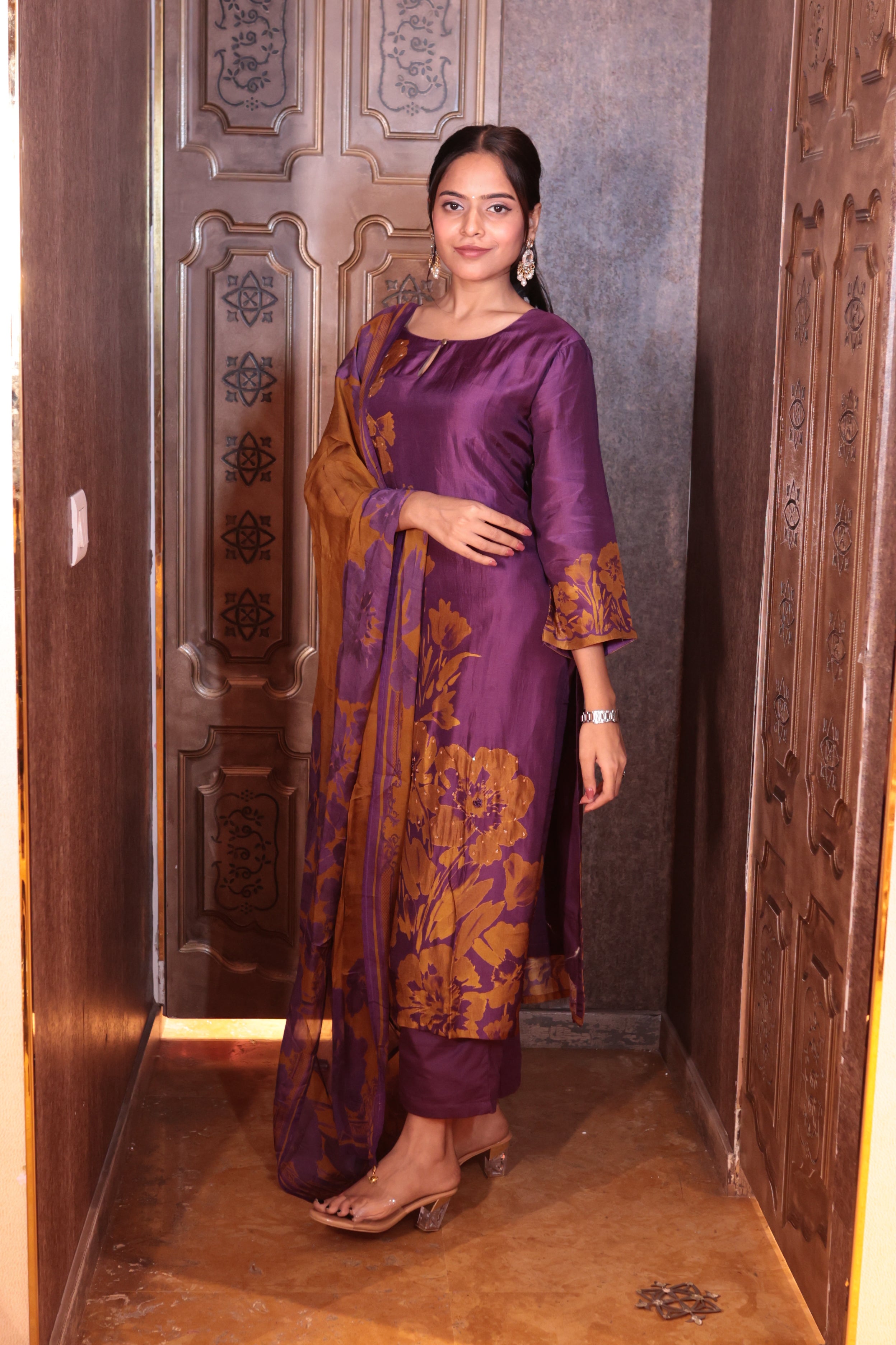 Regal Jacquard Kurti Set (G-3012D M-83)