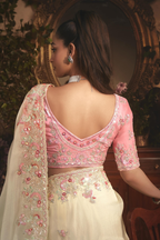 The 'Ivory Garden' Saree (5483 GS-98)