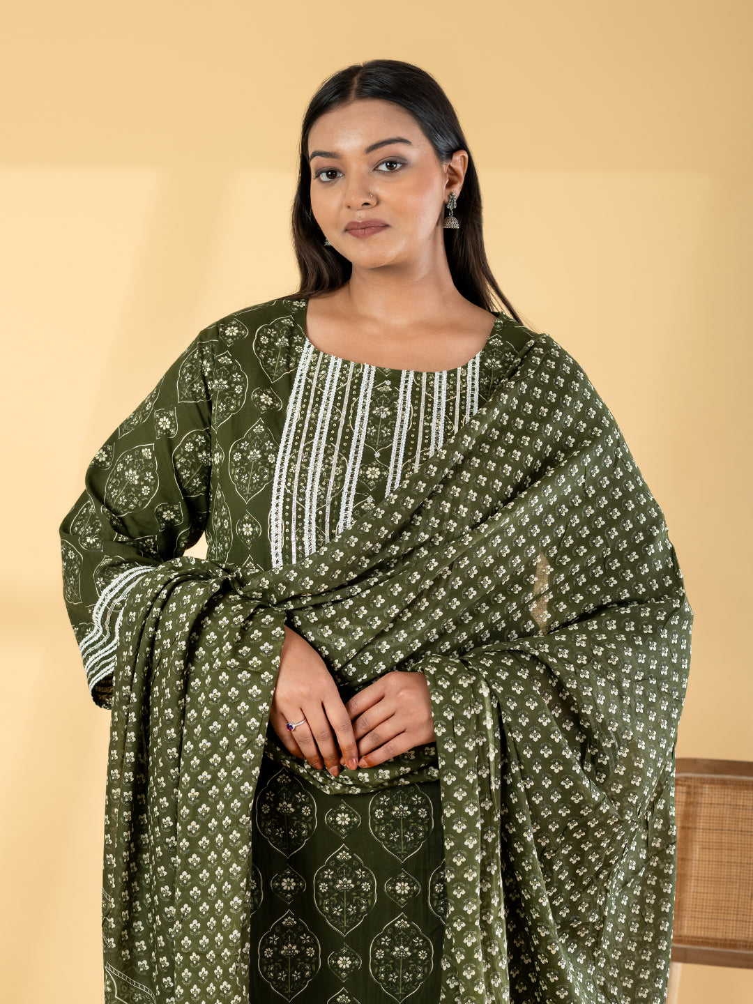 Forest Frost: Cotton Silk Suit Secondary image