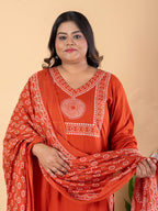 Bandhej Bloom Kurta Set