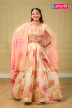 Pastel Floral Embroidered Lehenga (1578 GA-44)