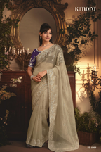 The 'Champagne Mist' Saree (5486 GS-98)