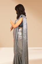 Liquid Stardust Saree (835-B D-1)