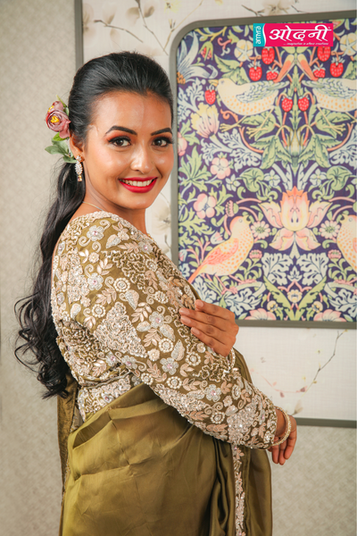 Olive Blossom Beauty Saree (IF-3010  B-67)