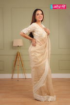 Elegant Ivory Saree (1107 GS-126)