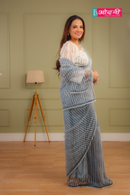 Glacier Dewdrop Embellished Saree (1815 GS-102)