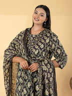 Paisley and floral block prints Kurti