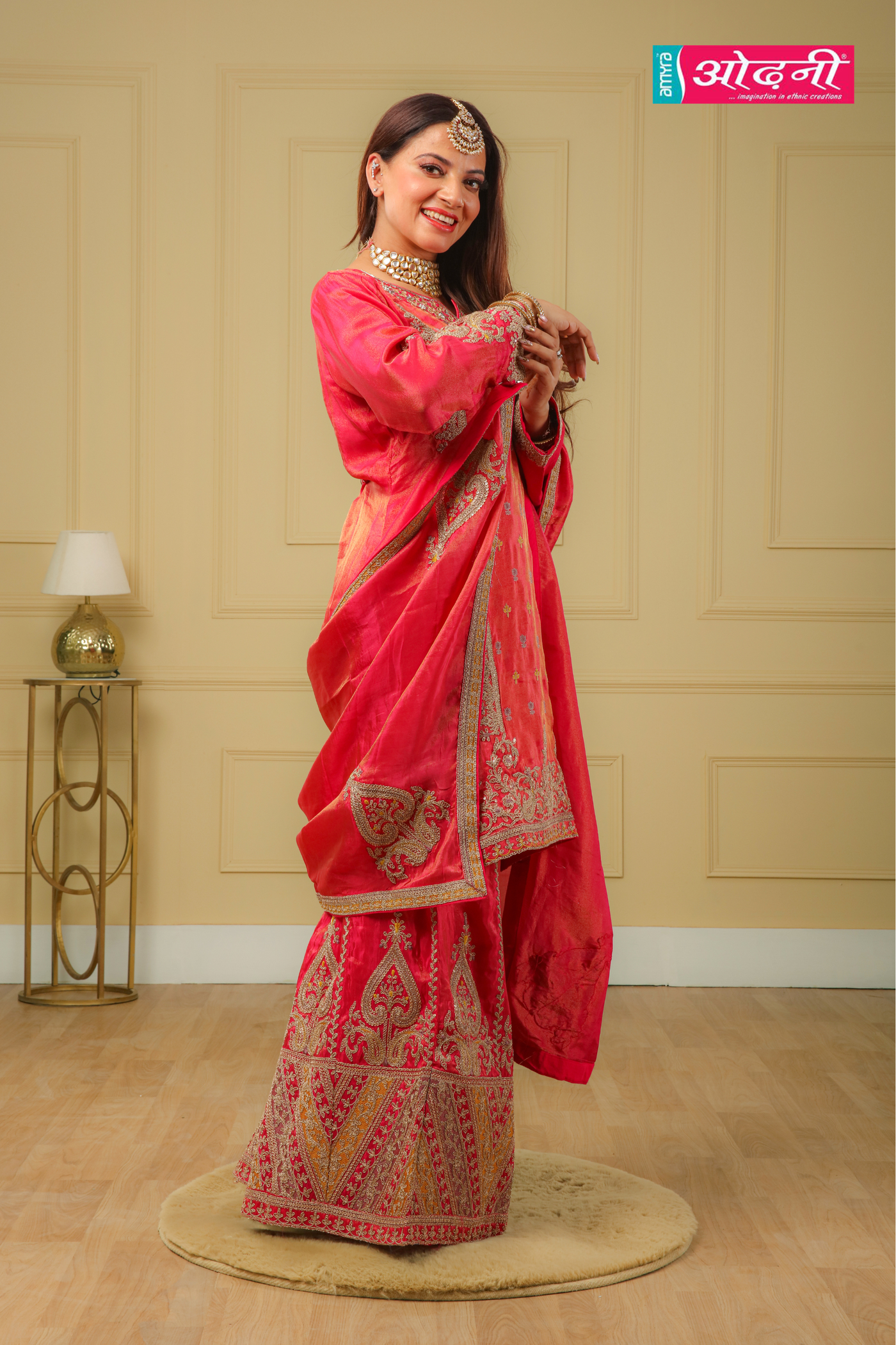 Fuchsia Regal Sharara Suit (RT-212 D-57)