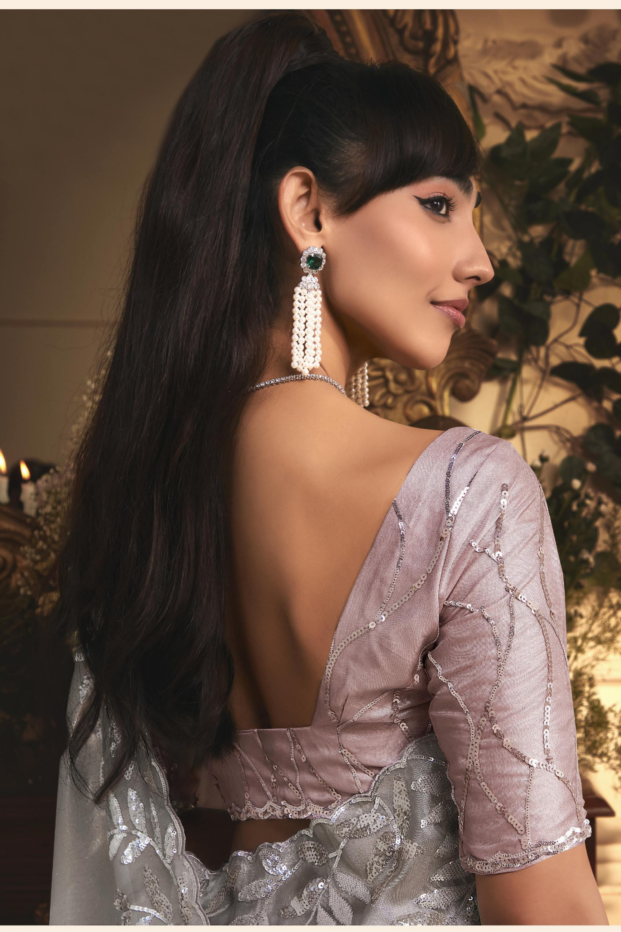 The 'Sterling Sheen' Saree (5488 GS-98) Secondary image