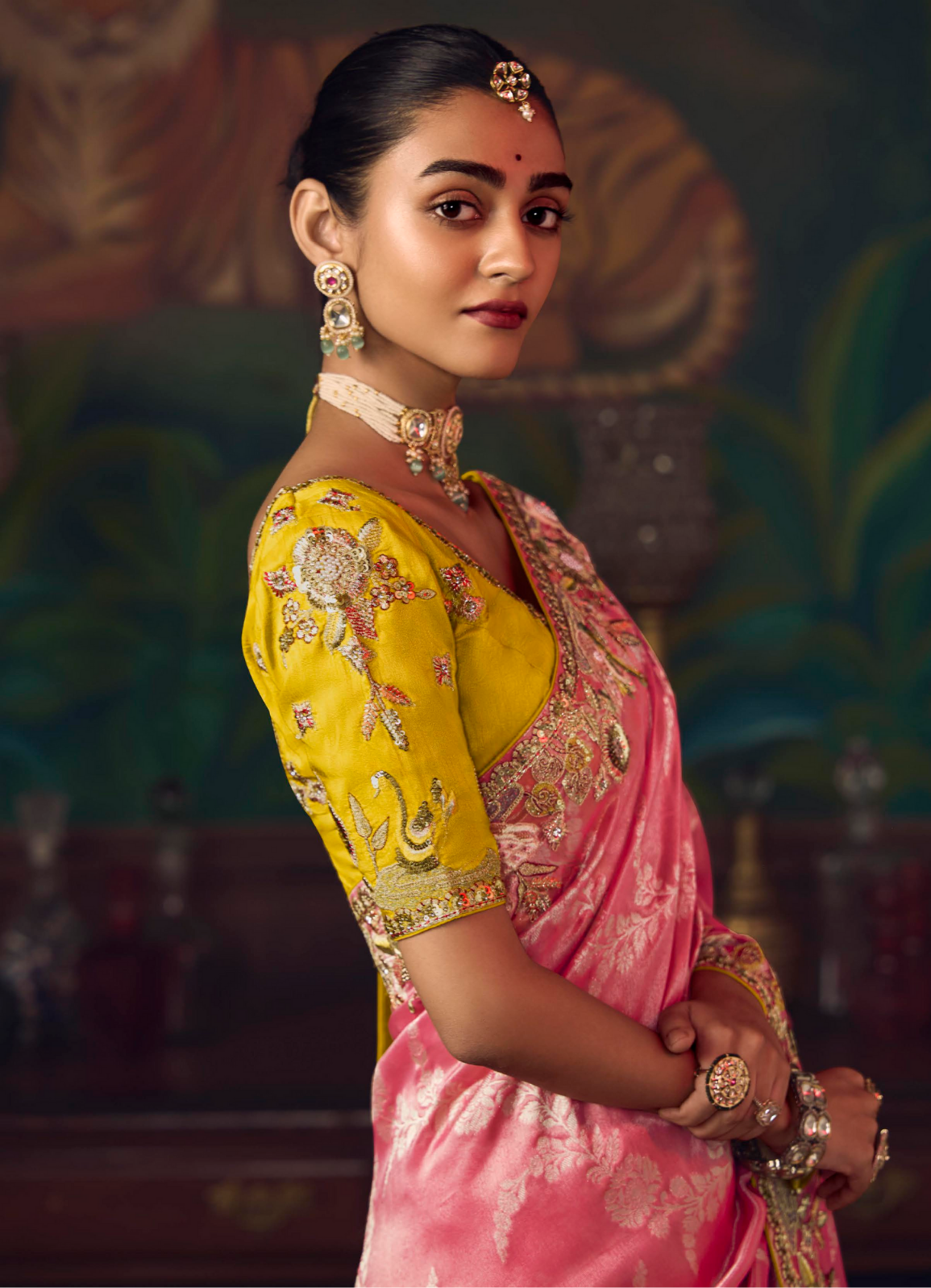 The 'Pink Brocade' Saree SA-471 (GS-98)