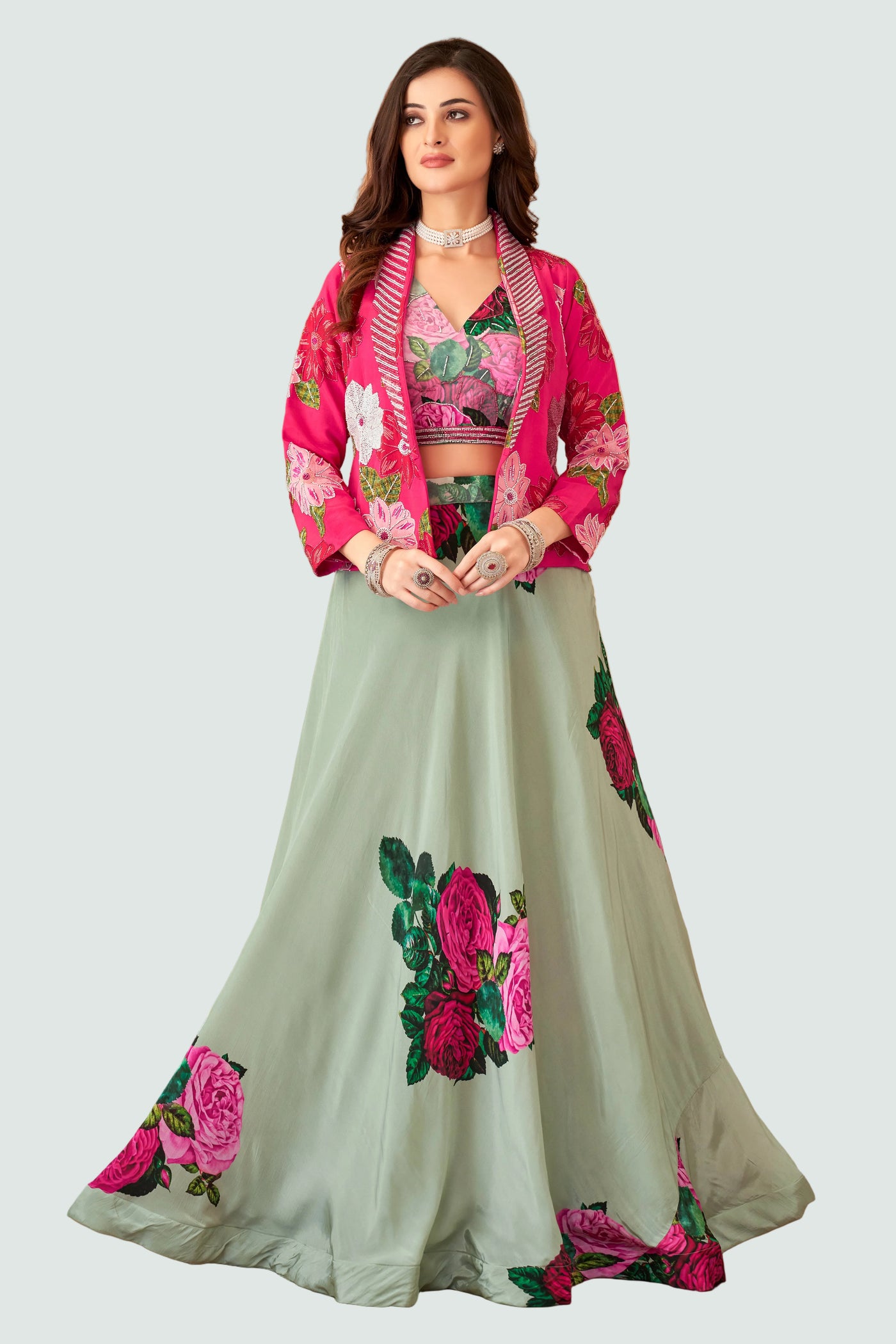 Garden Party Chic lehenga (3038 M-18)