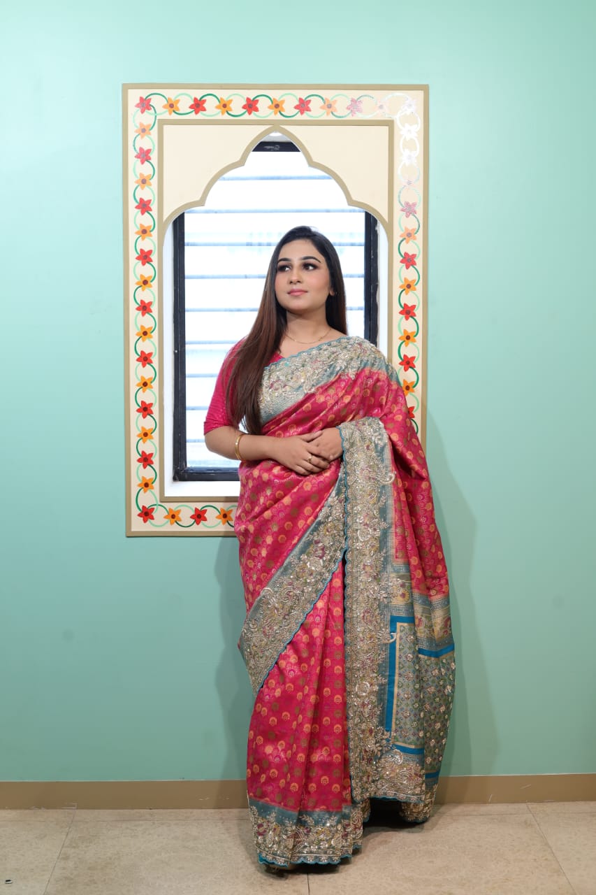 Opulent Multi-Color Banarasi Saree