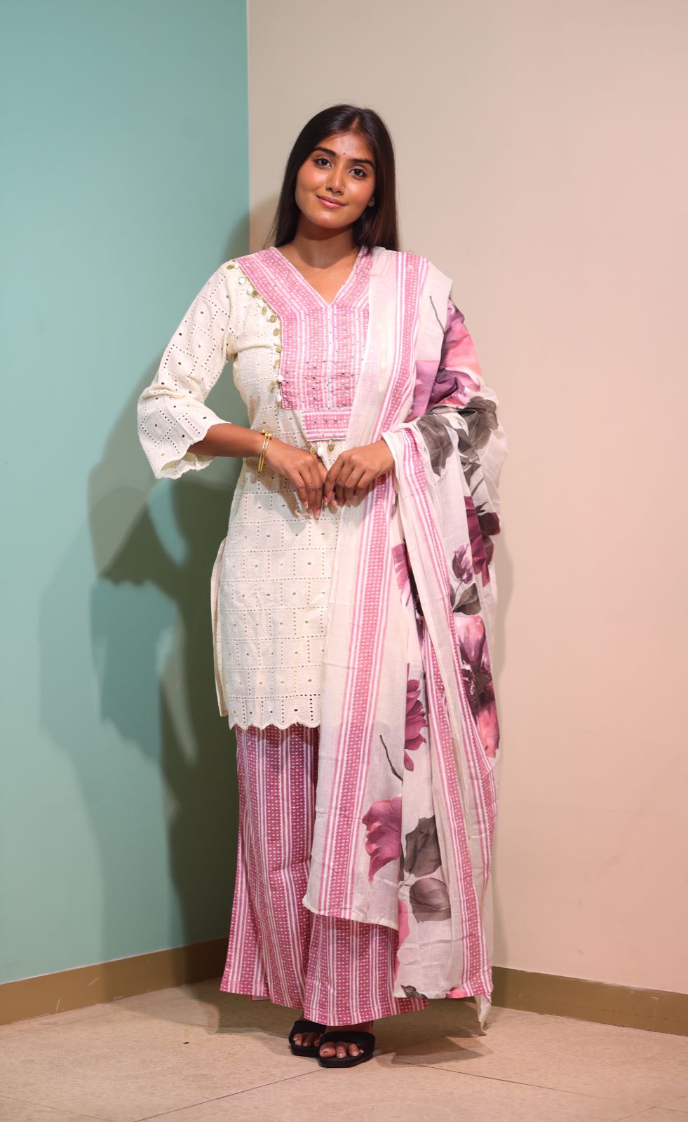 Kurti with Pant and Dupatta