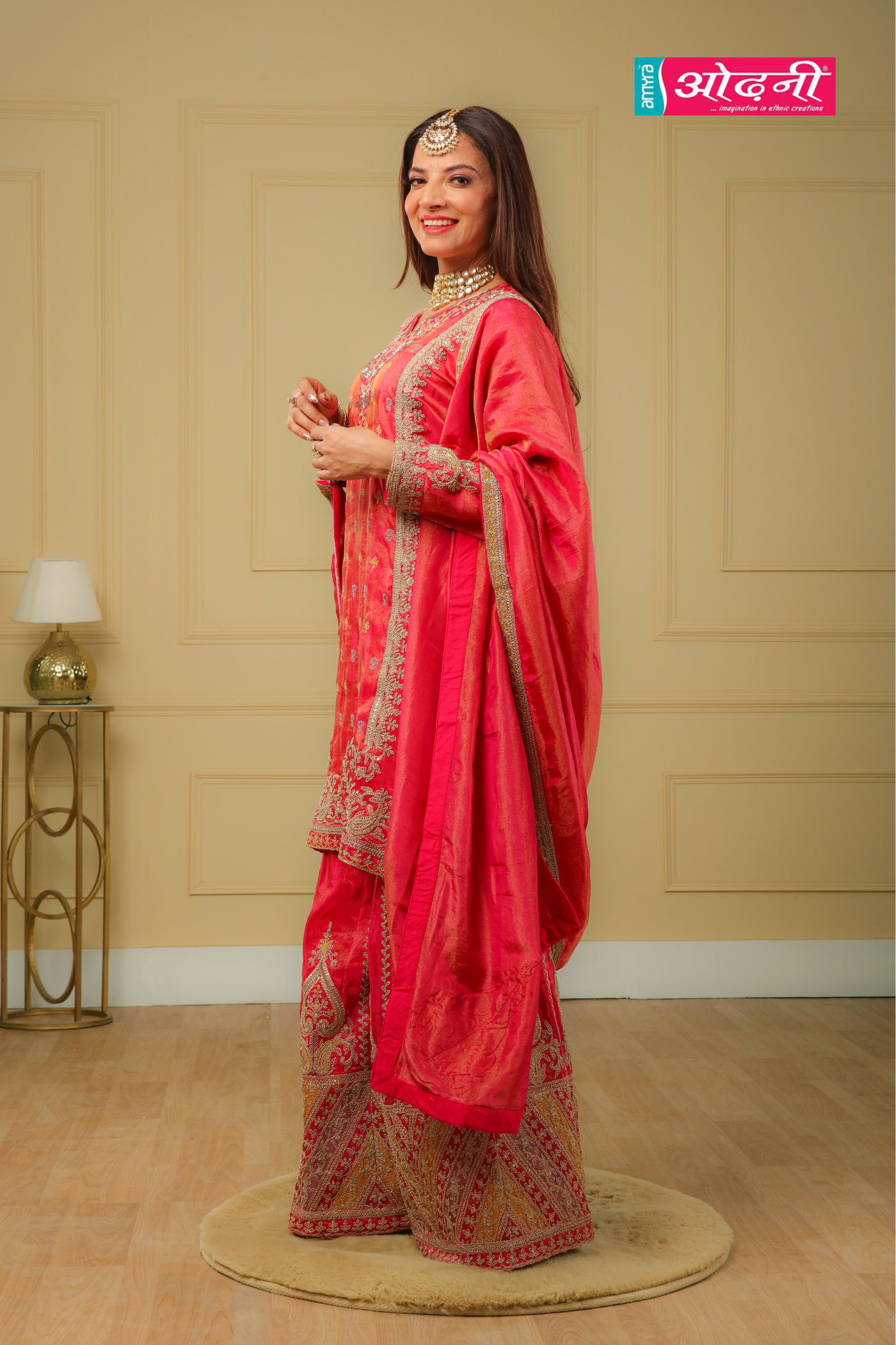 Fuchsia Regal Sharara Suit (RT-212 D-57)