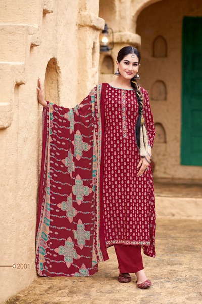 'Sohini Shawl' Collection: Pure Pashmina Suits (D-39)