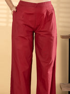 Maroon Meadow Hand-Block Set