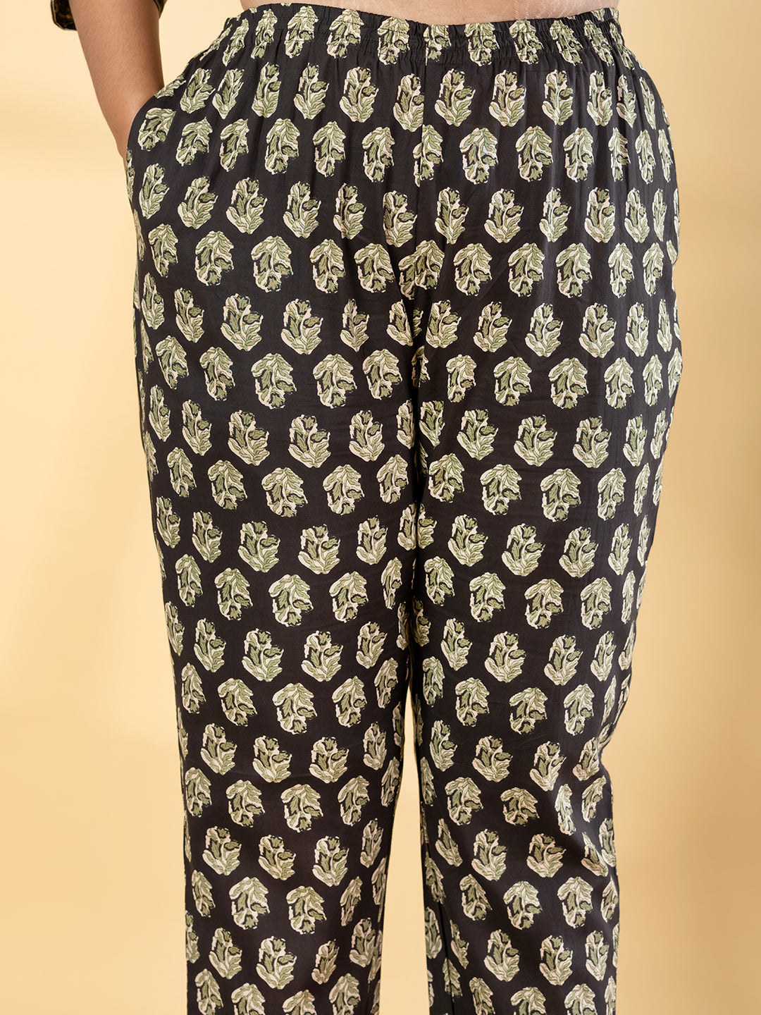 Paisley and floral block prints Kurti