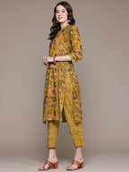 Golden Kalamkari Heritage Suit Set