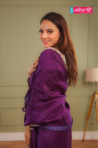 Deep Purple Elegant Saree (V11240 B-141)