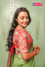 Pashmina Paisley Embroidered Saree (1130 gs-14)