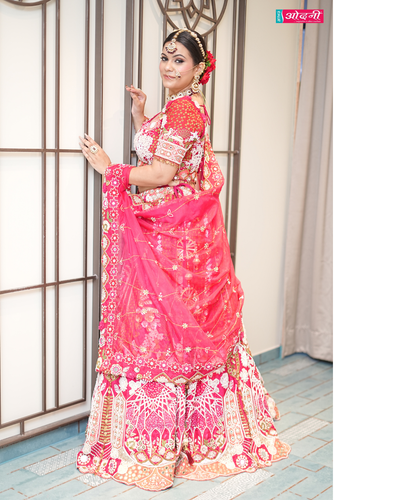 Crimson Red Empress Bridal Lehenga( 5124-B D-17)