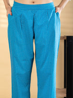 Printed Cotton Silk Suit