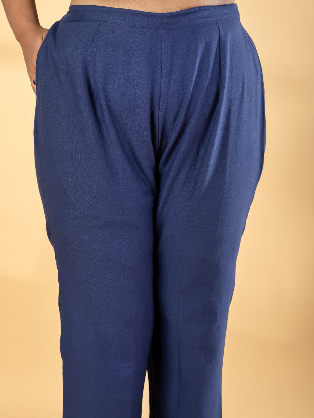 Indigo Starburst Chanderi Suit Set