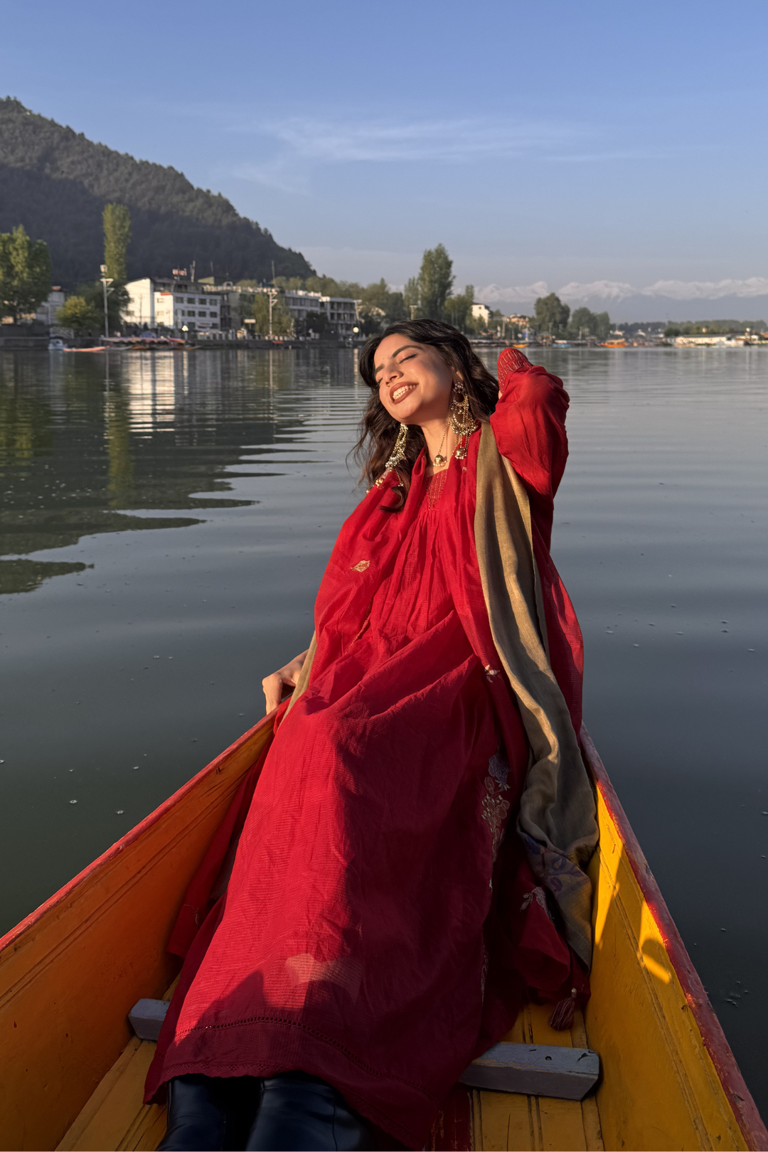 Royal Crimson Cotton Kurta Set