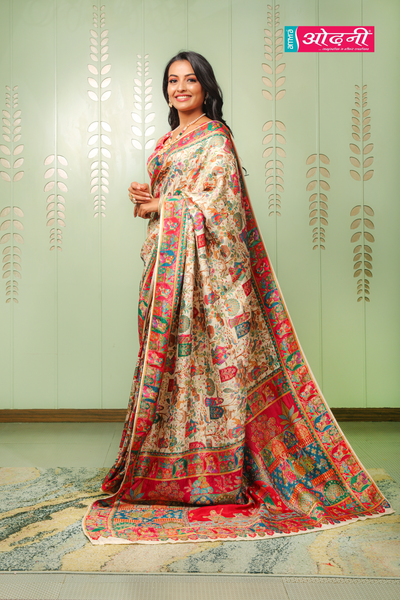Kalamkari Heritage Art Saree (SD7168 GS-41)