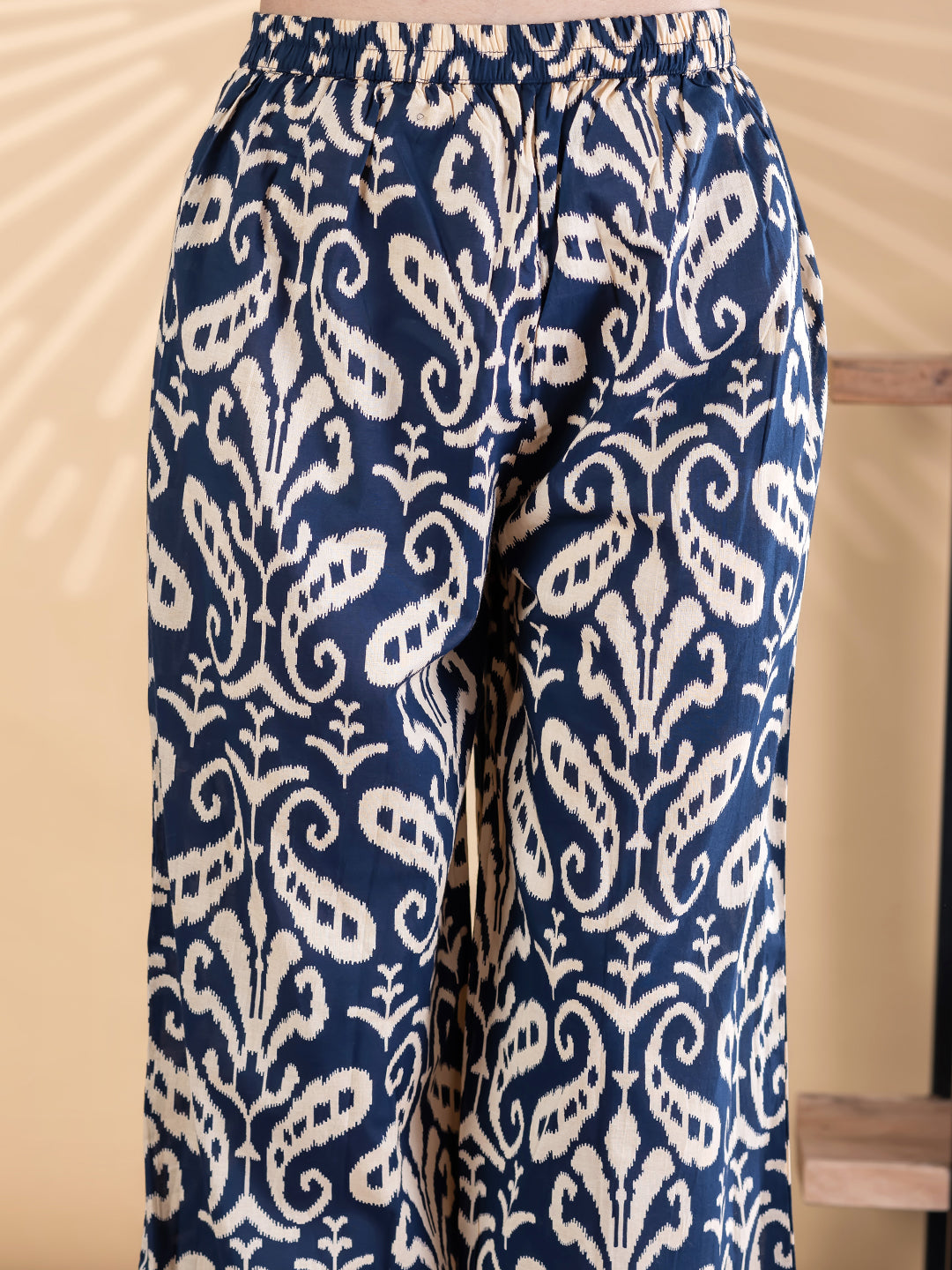 Indigo Cotton-Silk Suit