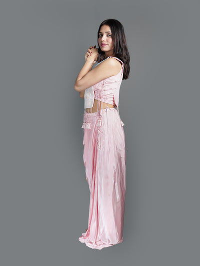 Dusty Rose Skirt-Style Ensemble (TANIA1002 GS-40)