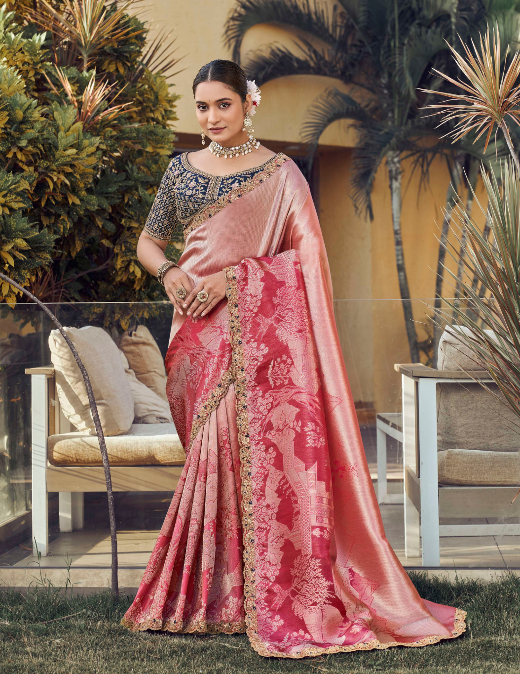 Radiant Jacquard Silk Saree