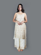 Ivory Dream Floral Sharara Set (GB-5847 SH R-30)