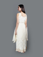 Ivory Dream Floral Sharara Set (GB-5847 SH R-30)