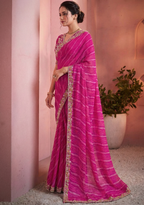 Vibrant Satin Silk Saree